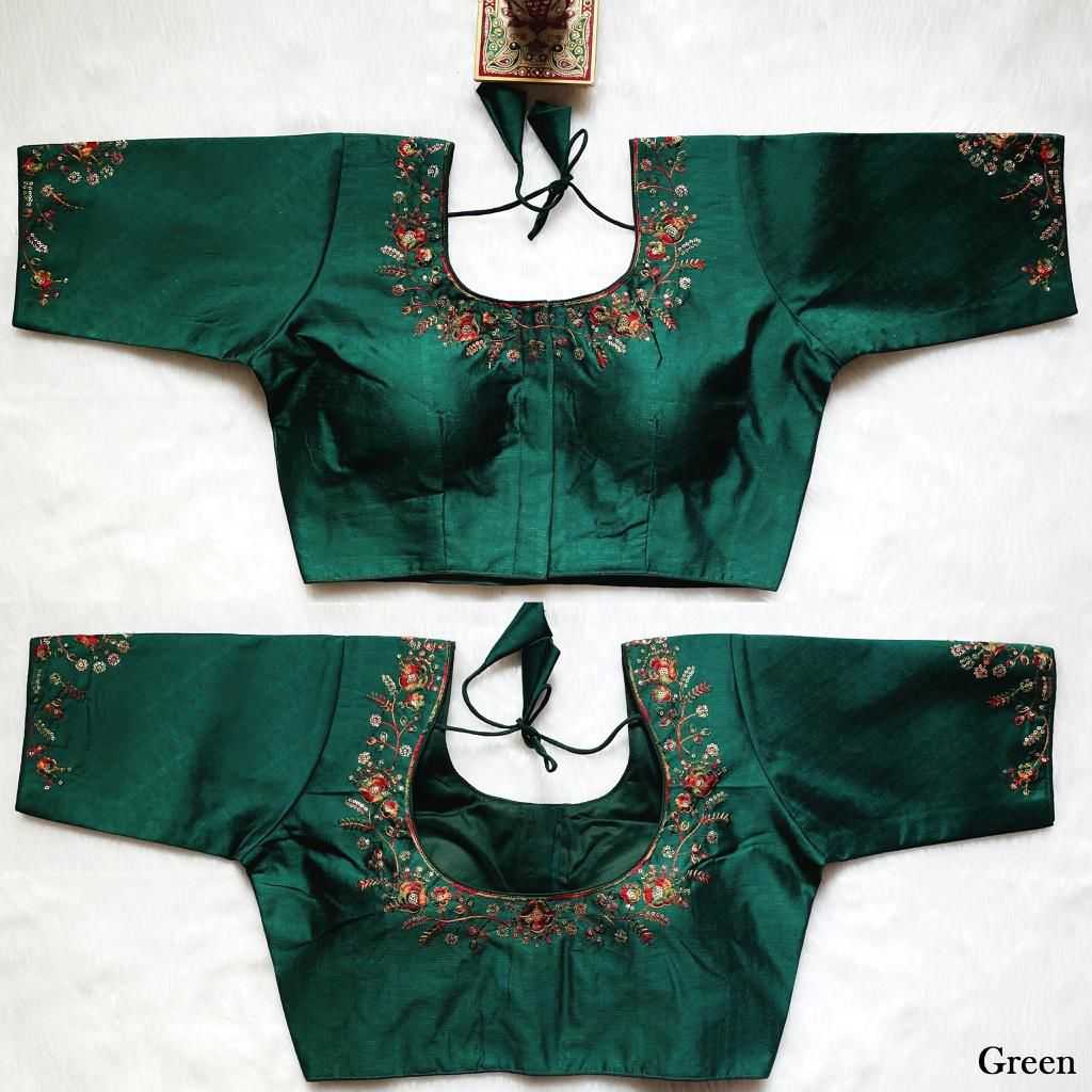 Ynf Milan Silk KESH426 4545 Readymade Blouses Wholesale Sequence Embroidery Blouse Designer Blouse Fashion Blouse Manufacturer- Kapda Export