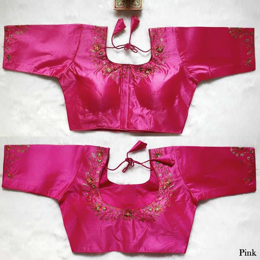 Ynf Milan Silk KESH426 4545 Readymade Blouses Wholesale Sequence Embroidery Blouse Designer Blouse Fashion Blouse Manufacturer- Kapda Export