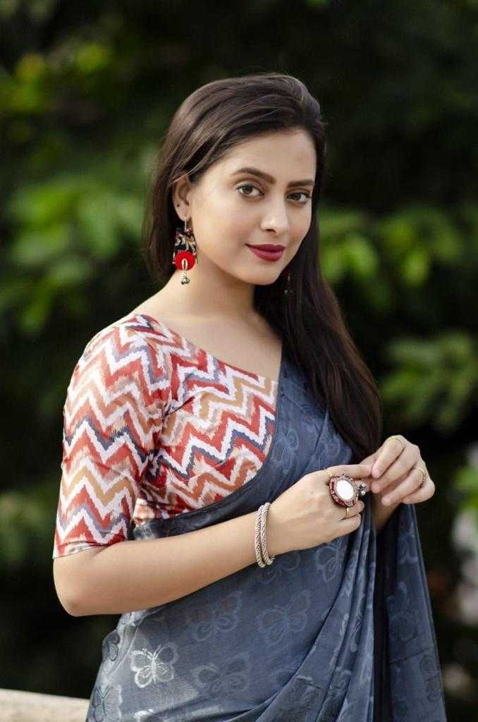 Ynf Mulberry KESH433 BOMBAY Sarees Wholesale Designer Sarees Printed Sarees Tussar Sarees Manufacturer- Kapda Export