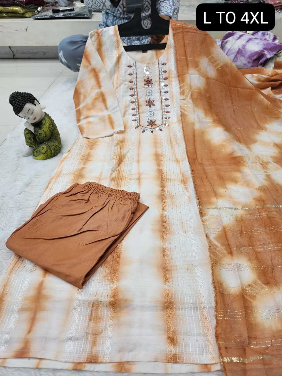 Ynf Mulberry KESH720 Batiq Western Wears Wholesale Tops Bottom Wear Manufacturer- Kapda Export