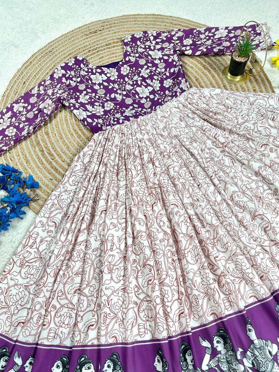 Ynf Muslin Cotton KESH167 RAJ Gowns Wholesale Evening Gowns Party Wear Gowns Floral Print Gowns Manufacturer- Kapda Export