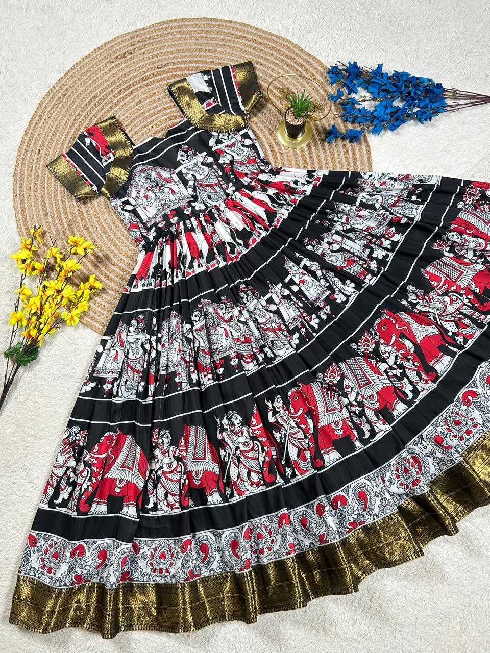 Ynf Muslin Cotton KESH167 RAM Gowns Wholesale Evening Gowns Party Wear Gowns Designer Gowns Manufacturer- Kapda Export