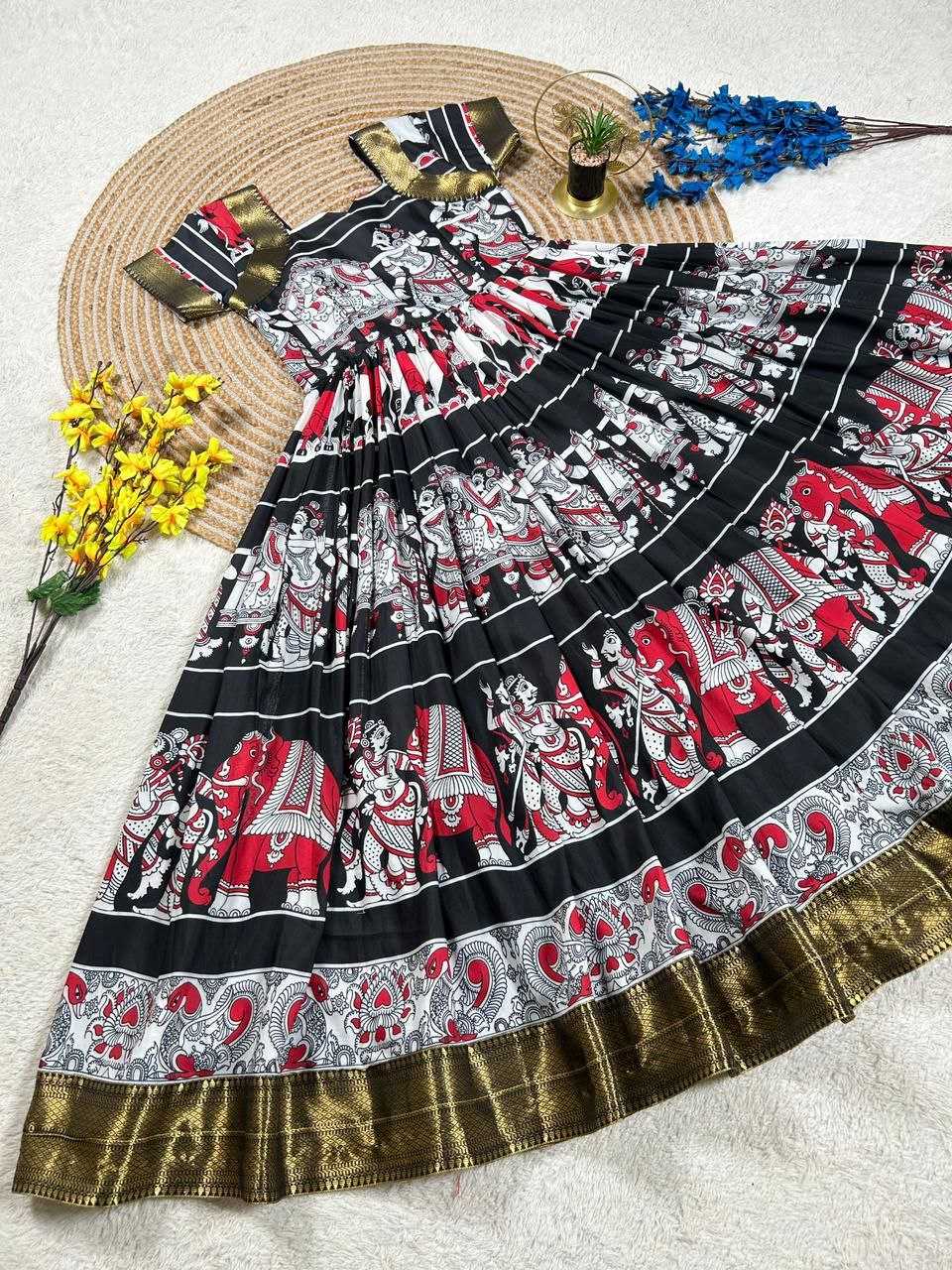 Ynf Muslin Cotton KESH167 RAM Gowns Wholesale Evening Gowns Party Wear Gowns Designer Gowns Manufacturer- Kapda Export