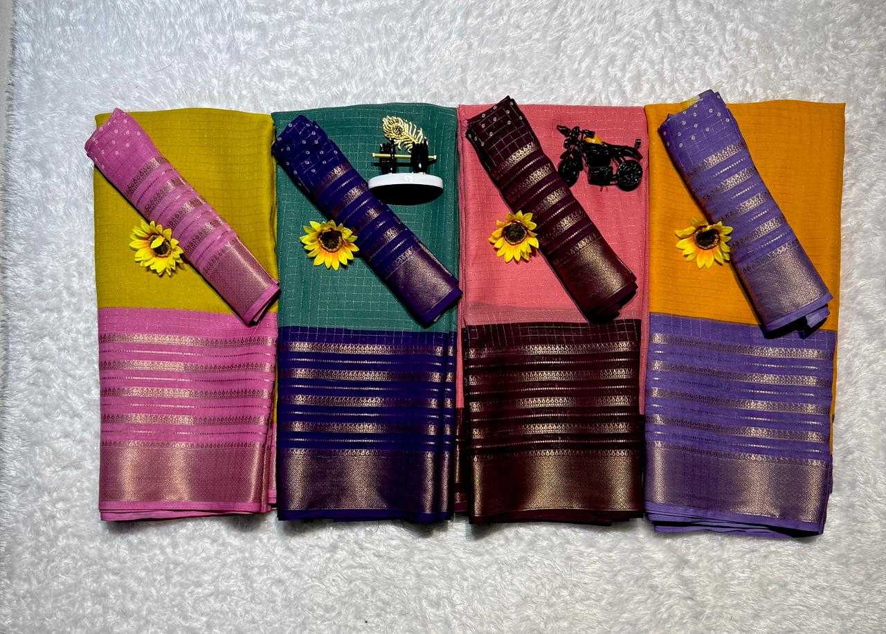 Ynf Mysore Silk KESH693 hit Sarees Wholesale Sequin Sarees Embroidered Sarees Uniform Sarees Manufacturer- Kapda Export