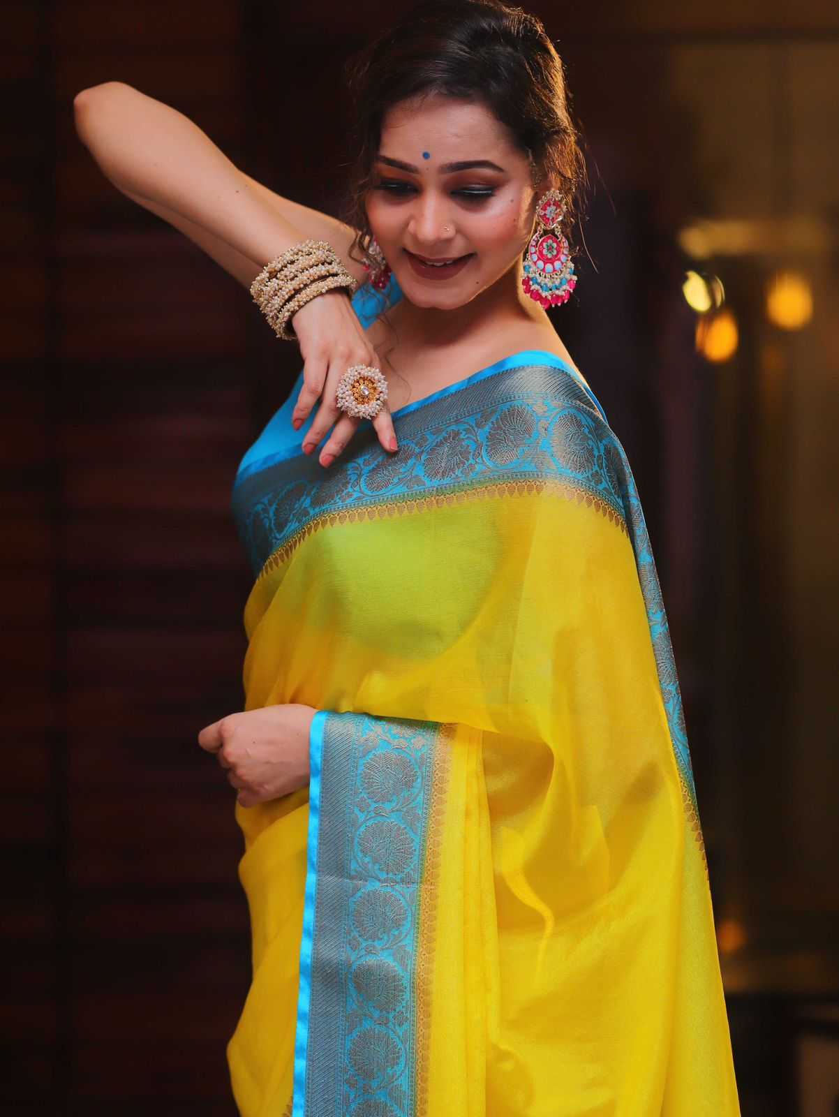 Ynf Nylon KESH577 939 Sarees Wholesale Designer Sarees Nylon Sarees Traditional Sarees Manufacturer- Kapda Export