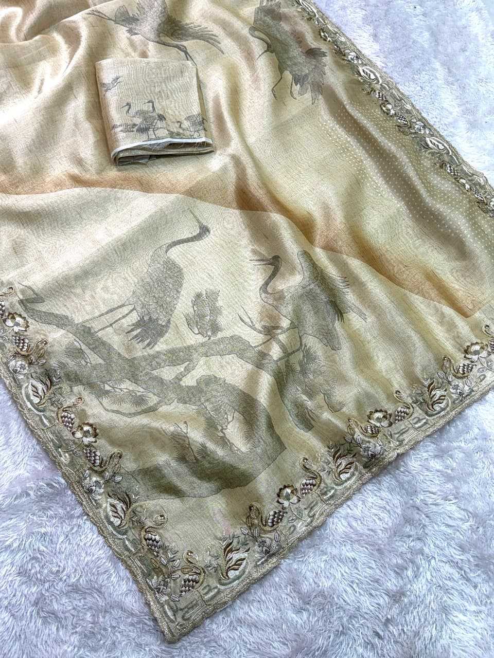 Ynf Organza KESH501 Hansawar Sarees Festive Collections Wholesale Organza Sarees Embroidered Sarees Onam Collections Manufacturer- Kapda Export