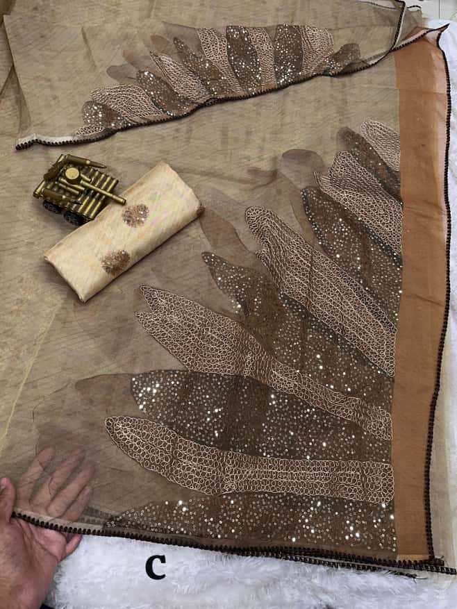 Ynf Organza KESH501 Rimzim Sarees Wholesale Designer Sarees Organza Sarees Printed Sarees Manufacturer- Kapda Export