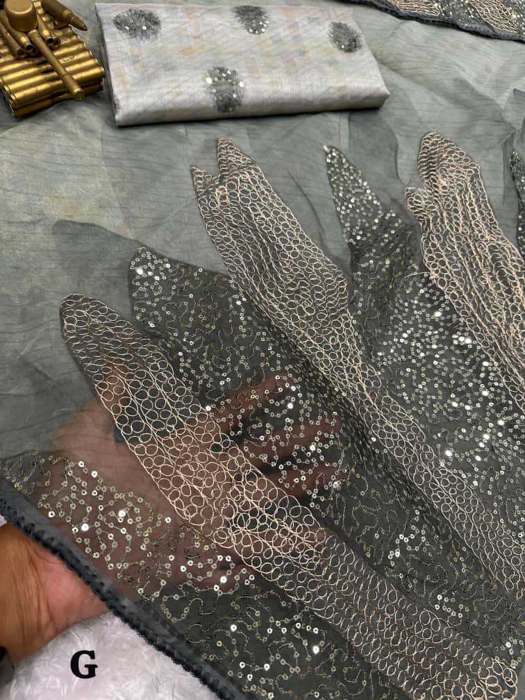 Ynf Organza KESH501 Rimzim Sarees Wholesale Designer Sarees Organza Sarees Printed Sarees Manufacturer- Kapda Export