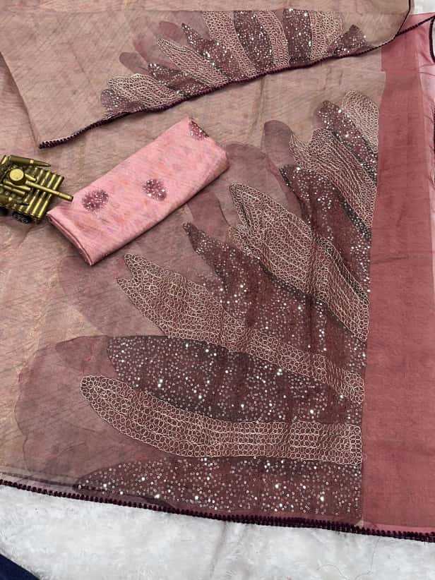 Ynf Organza KESH501 Rimzim Sarees Wholesale Designer Sarees Organza Sarees Printed Sarees Manufacturer- Kapda Export