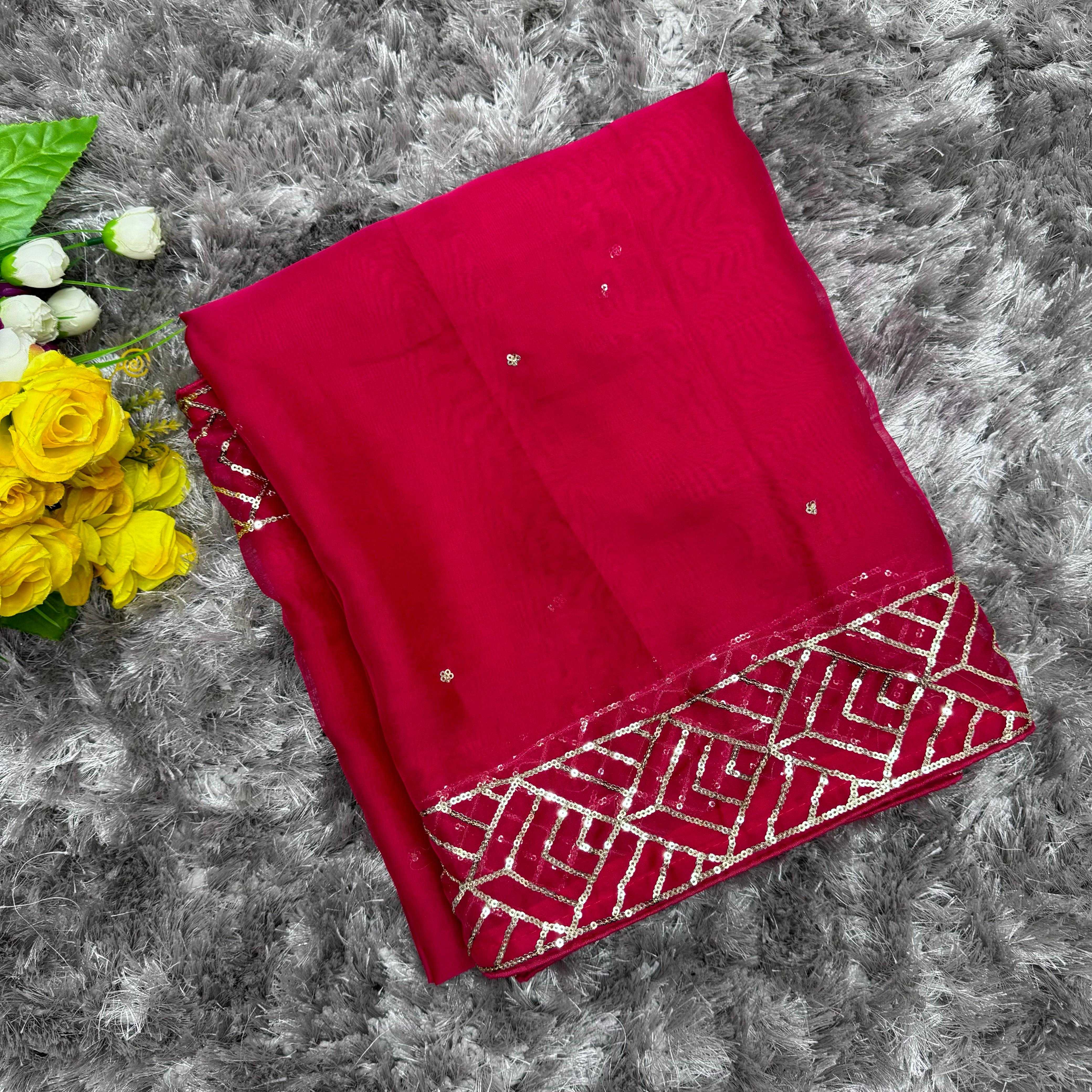 Ynf Organza KESH549 cover Sarees Wholesale Designer Sarees Organza Sarees Sequence Sarees Manufacturer- Kapda Export