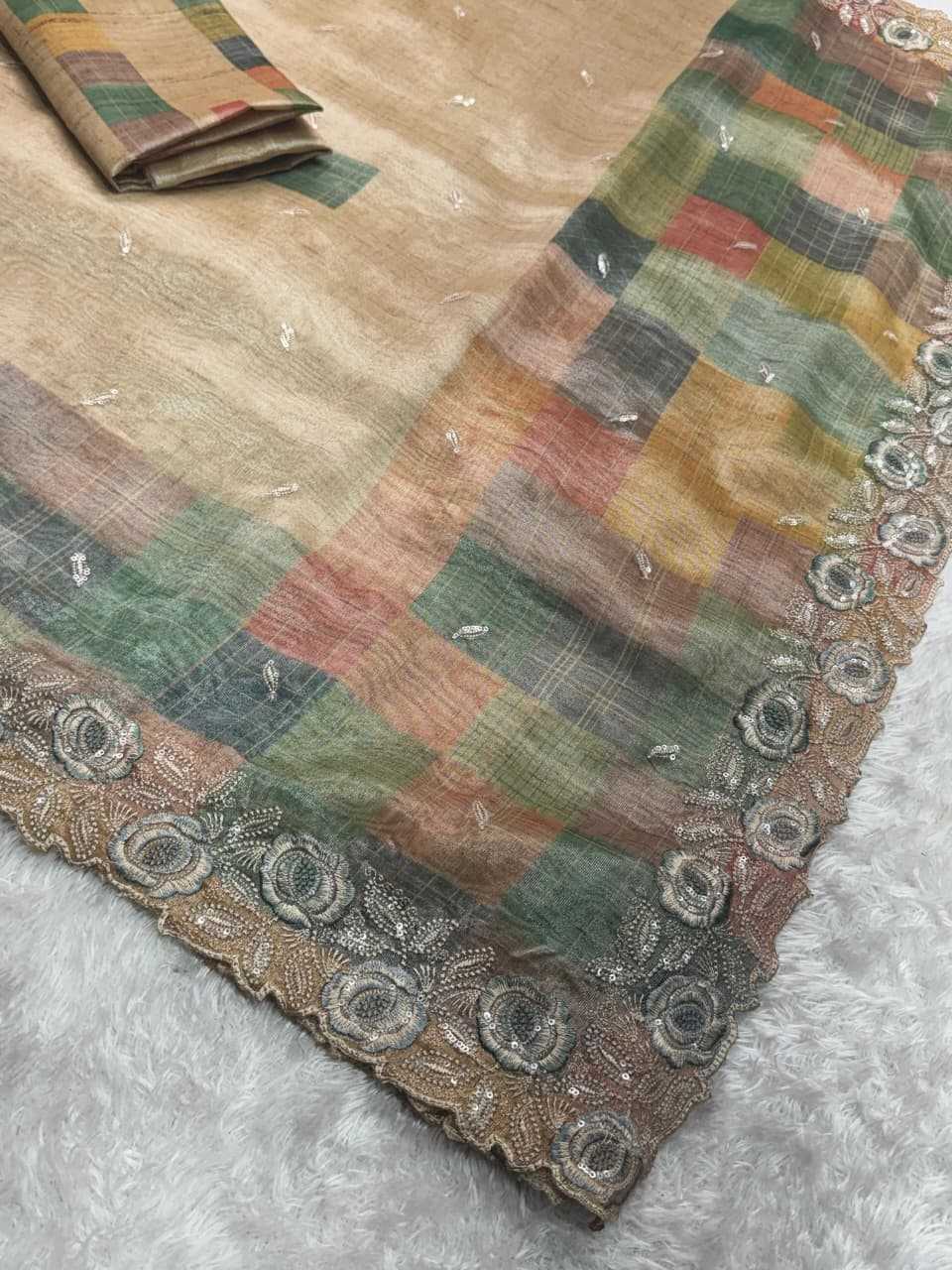 Ynf Organza KESH575 Marigold Sarees Wholesale Organza Sarees Sequence Sarees Embroidered Sarees Manufacturer- Kapda Export