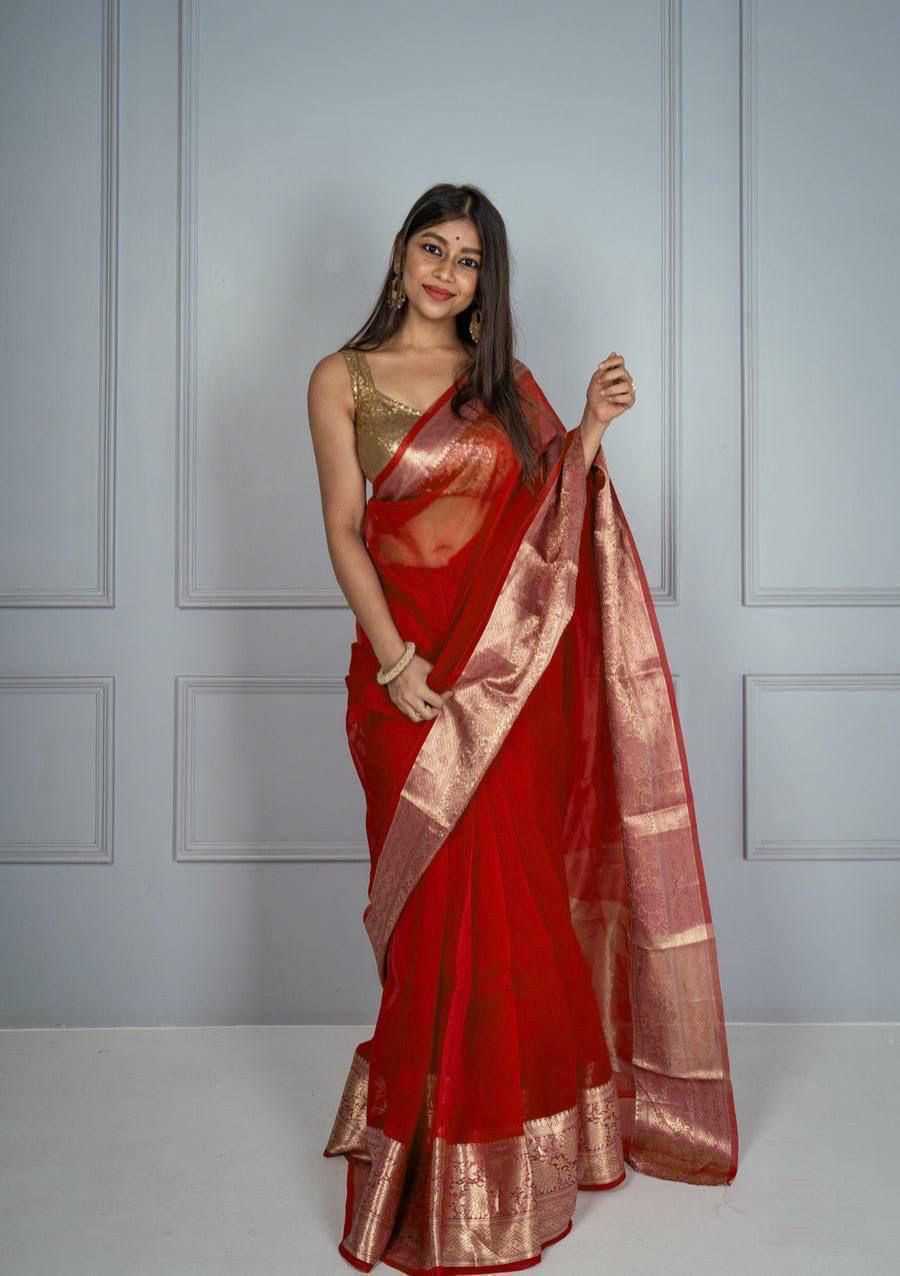 Ynf Organza KESH577 CM 559 Sarees Festive Collections Wholesale Organza Sarees Jacquard Saree Zari Sarees Manufacturer- Kapda Export