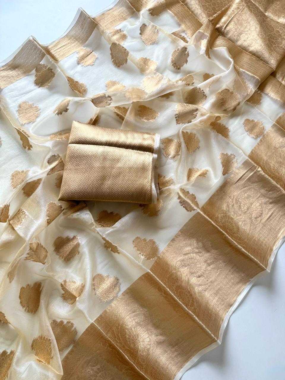 Ynf Organza KESH681 JUMAIRA Sarees Festive Collections Wholesale Organza Sarees Jacquard Saree Onam Collections Manufacturer- Kapda Export