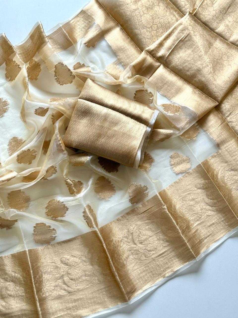 Ynf Organza KESH681 JUMAIRA Sarees Festive Collections Wholesale Organza Sarees Jacquard Saree Onam Collections Manufacturer- Kapda Export