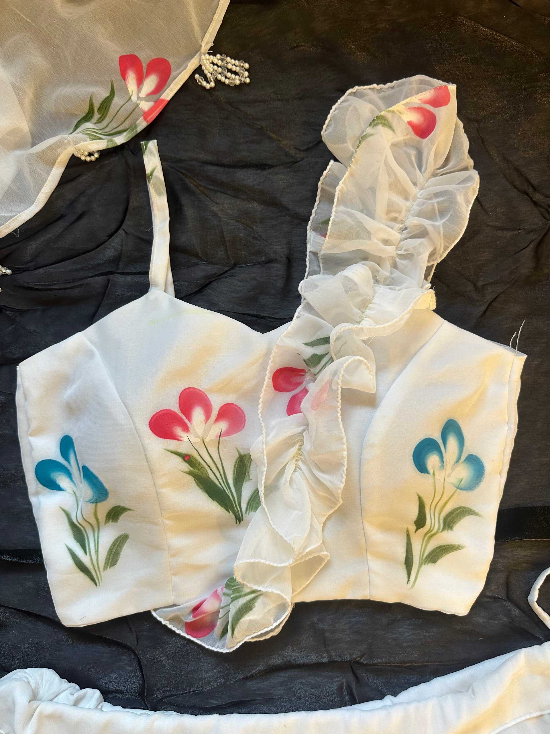 Ynf Organza Silk KESH522 104 Gowns Wholesale Designer Gowns Silk Gowns Lehenga Style Gown Manufacturer- Kapda Export