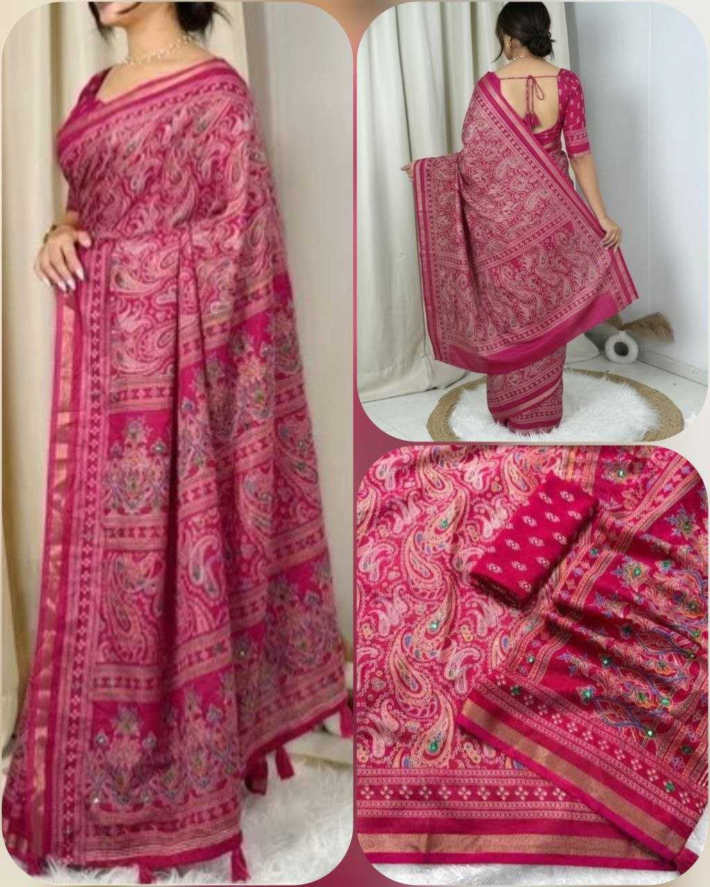 Ynf Paithani Silk KESH554 AJARAK Sarees Wholesale Designer Sarees Ajrakh Sarees Traditional Sarees Manufacturer- Kapda Export