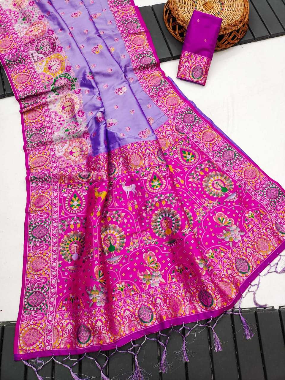 Ynf Paithani Silk KESH685 119 Silk Sarees Festive Collections Wholesale Silk Sarees With Blouse Festival Silk Sarees Pashmina Silk Sarees Manufacturer- Kapda Export