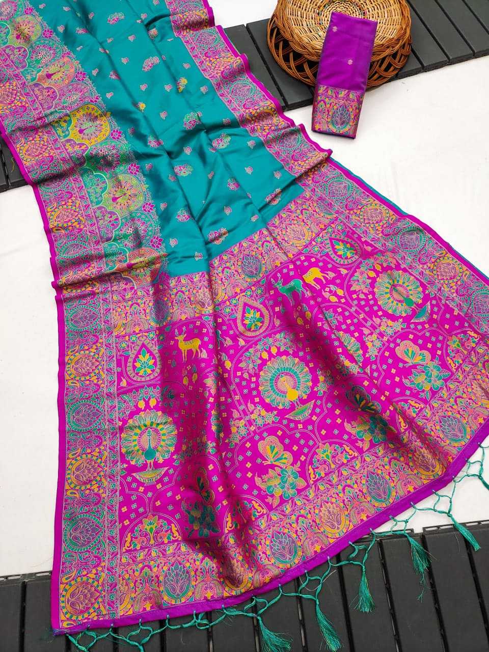 Ynf Paithani Silk KESH685 119 Silk Sarees Festive Collections Wholesale Silk Sarees With Blouse Festival Silk Sarees Pashmina Silk Sarees Manufacturer- Kapda Export