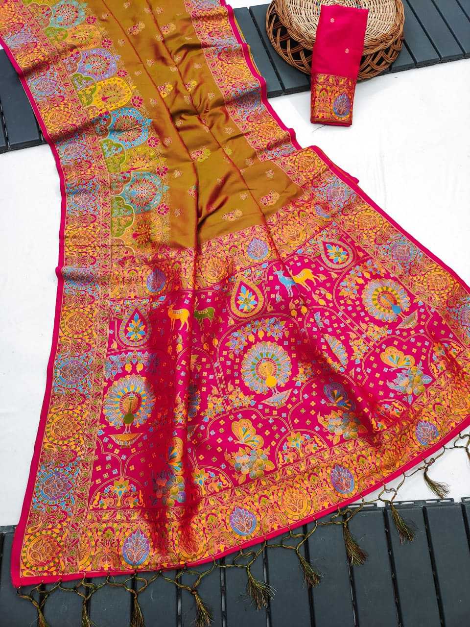 Ynf Paithani Silk KESH685 119 Silk Sarees Festive Collections Wholesale Silk Sarees With Blouse Festival Silk Sarees Pashmina Silk Sarees Manufacturer- Kapda Export