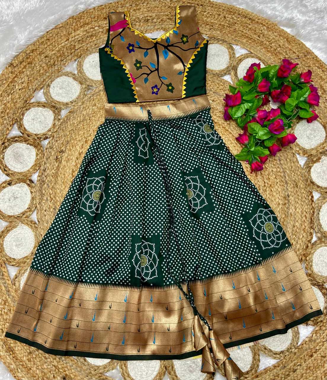Ynf Paithani Silk KESH685 121 Kids Wear Festive Collections Wholesale Kids Lehenga Kids Lehenga Choli Baby Girl Lehenga Manufacturer- Kapda Export