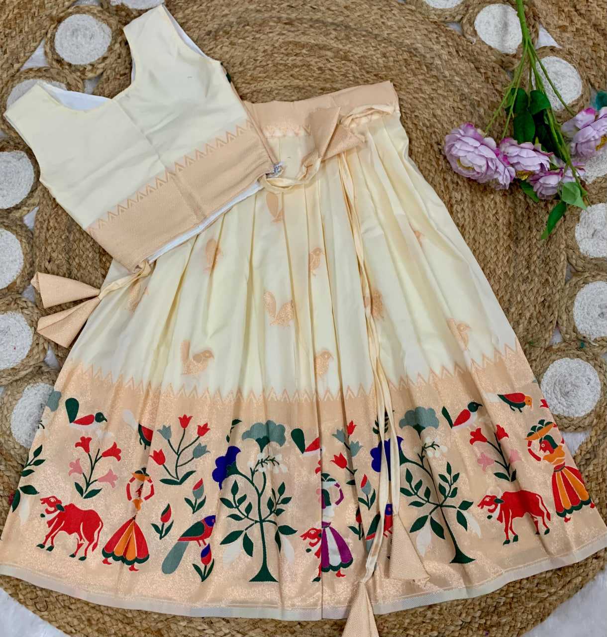 Ynf Paithani Silk KESH685 122 Kids Wear Festive Collections Wholesale Kids Lehenga Kids Lehenga Choli Baby Girl Lehenga Manufacturer- Kapda Export