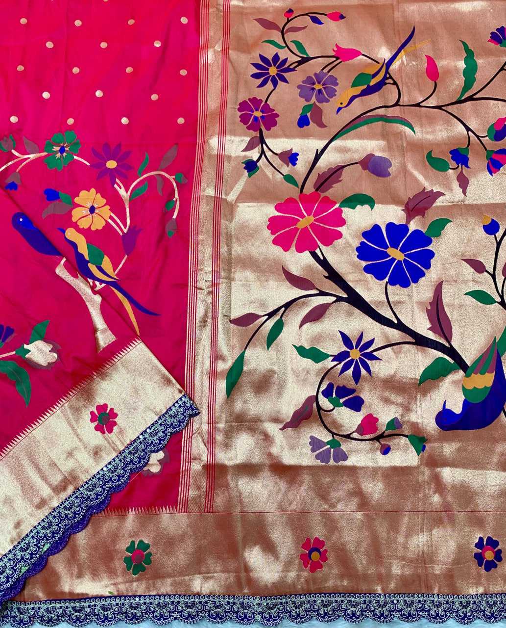 Ynf Paithani Silk KESH685 125 Sarees Festive Collections Wholesale Lace Border Sarees Festive Sarees Sarees With Blouse Manufacturer- Kapda Export
