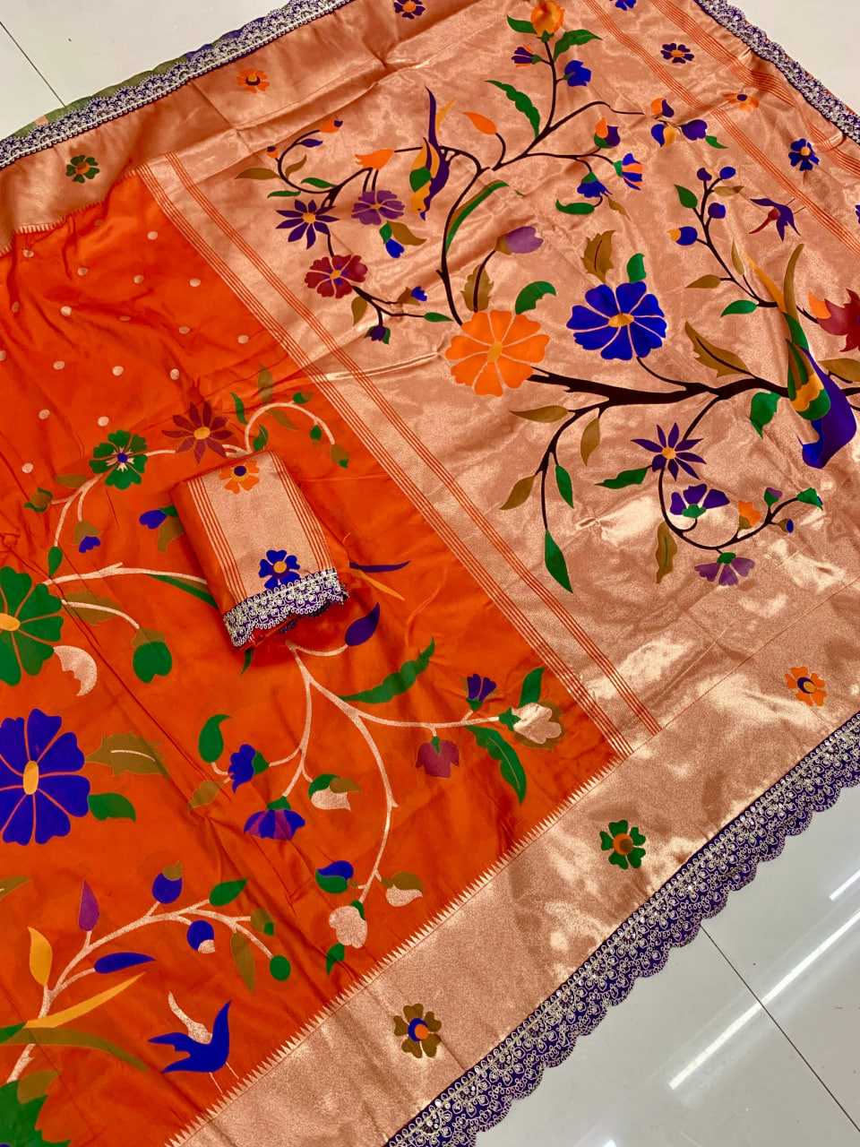 Ynf Paithani Silk KESH685 125 Sarees Festive Collections Wholesale Lace Border Sarees Festive Sarees Sarees With Blouse Manufacturer- Kapda Export