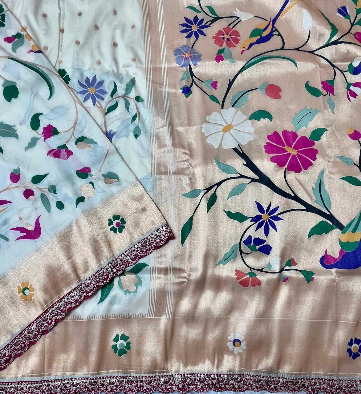 Ynf Paithani Silk KESH685 125 Sarees Festive Collections Wholesale Lace Border Sarees Festive Sarees Sarees With Blouse Manufacturer- Kapda Export