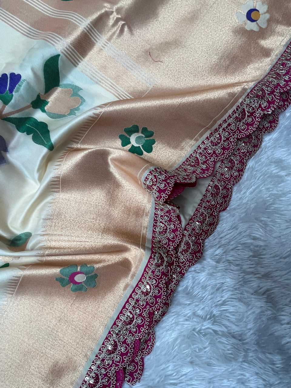 Ynf Paithani Silk KESH685 125 Sarees Festive Collections Wholesale Lace Border Sarees Festive Sarees Sarees With Blouse Manufacturer- Kapda Export