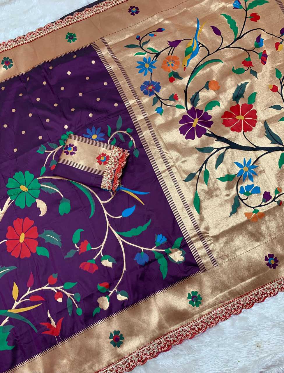 Ynf Paithani Silk KESH685 125 Sarees Festive Collections Wholesale Lace Border Sarees Festive Sarees Sarees With Blouse Manufacturer- Kapda Export