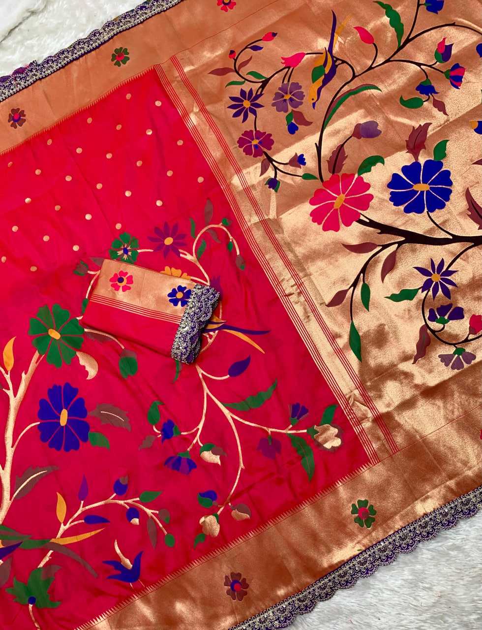 Ynf Paithani Silk KESH685 125 Sarees Festive Collections Wholesale Lace Border Sarees Festive Sarees Sarees With Blouse Manufacturer- Kapda Export