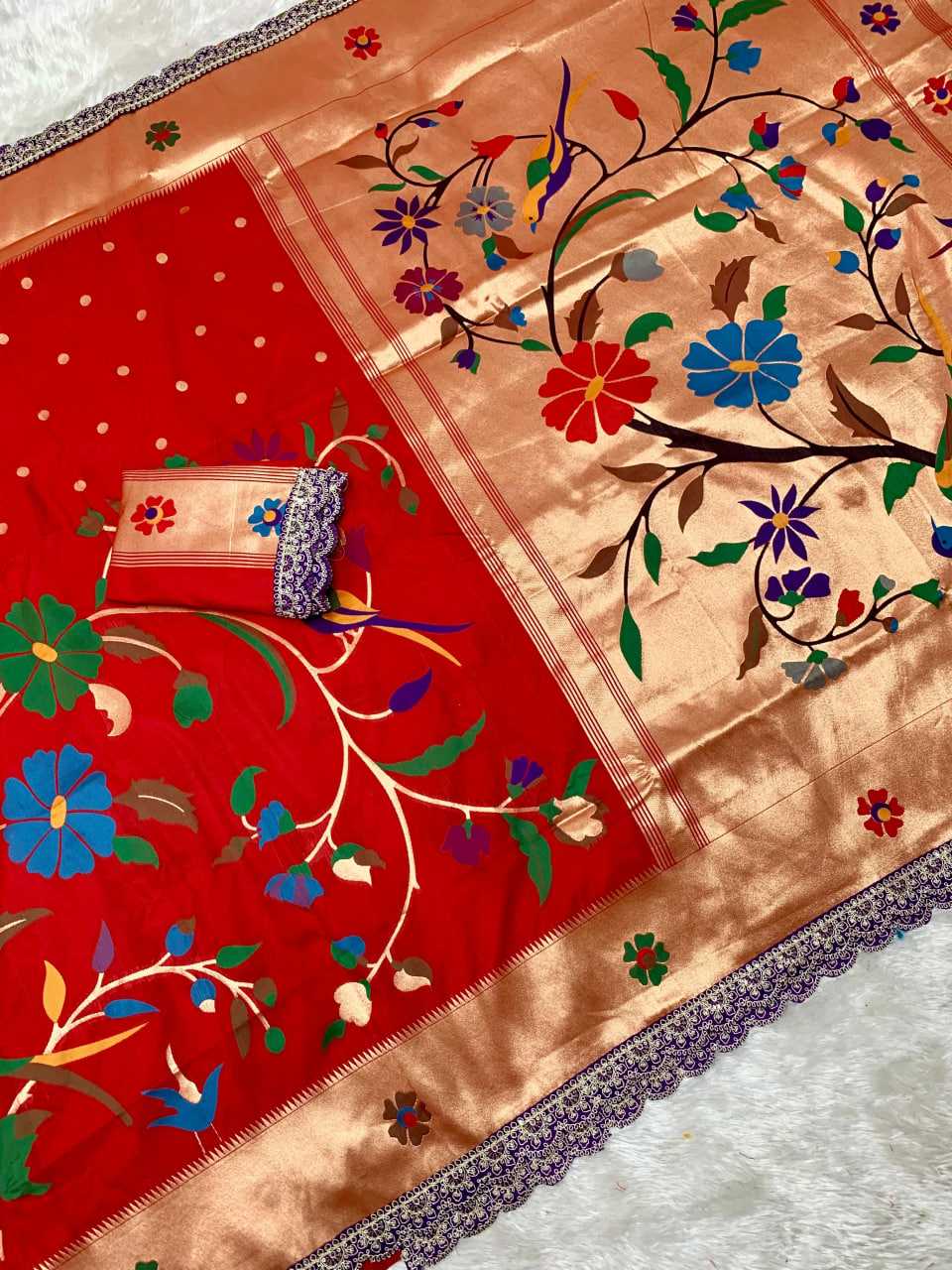 Ynf Paithani Silk KESH685 125 Sarees Festive Collections Wholesale Lace Border Sarees Festive Sarees Sarees With Blouse Manufacturer- Kapda Export