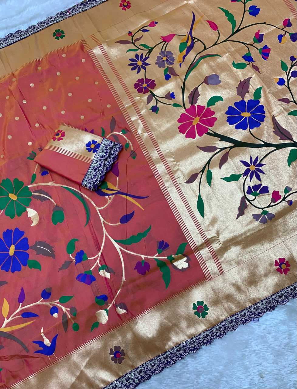 Ynf Paithani Silk KESH685 125 Sarees Festive Collections Wholesale Lace Border Sarees Festive Sarees Sarees With Blouse Manufacturer- Kapda Export