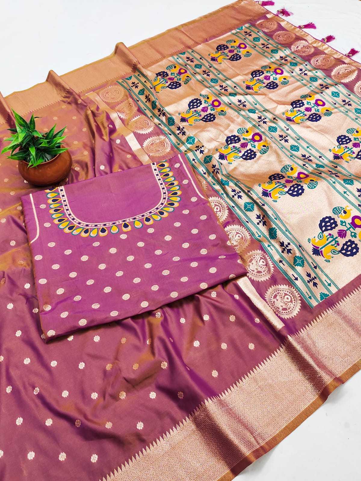 Ynf Paithani Silk KESH739 104 Silk Sarees Festive Collections Wholesale Paithani Sarees Banarasi Silk Sarees With Zari Work Festival Silk Sarees Manufacturer- Kapda Export