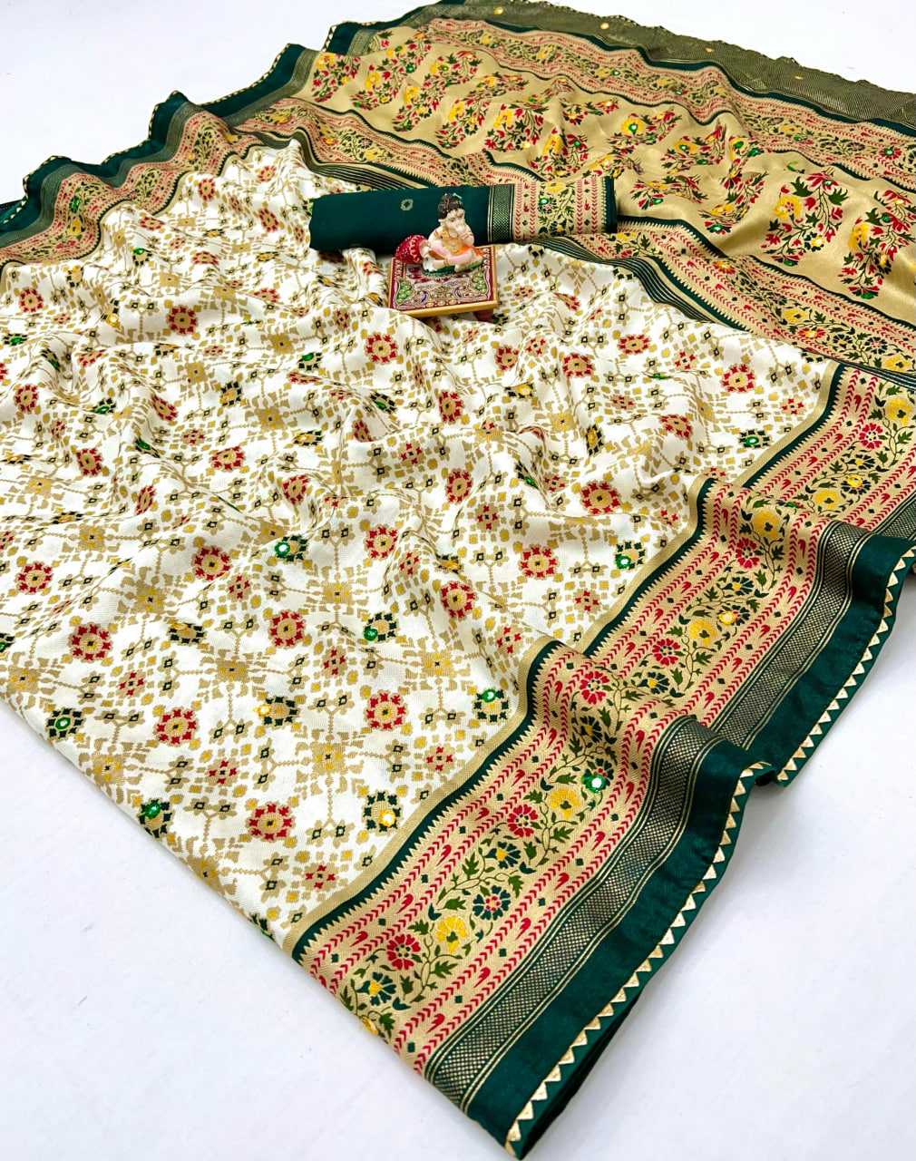 Ynf Pashmina KESH729 ASHIKA Sarees Festive Collections Wholesale Leheriya Sarees Silk Sarees Sarees With Blouse Manufacturer- Kapda Export