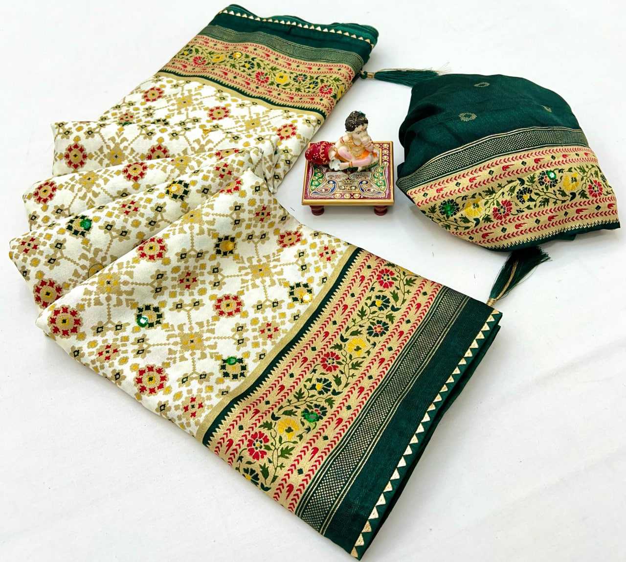 Ynf Pashmina KESH729 ASHIKA Sarees Festive Collections Wholesale Leheriya Sarees Silk Sarees Sarees With Blouse Manufacturer- Kapda Export