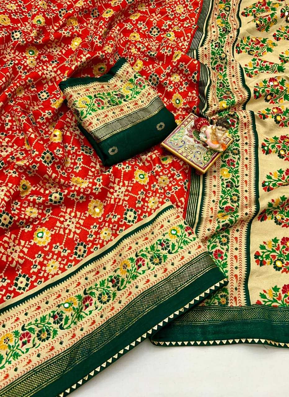 Ynf Pashmina KESH729 ASHIKA Sarees Festive Collections Wholesale Leheriya Sarees Silk Sarees Sarees With Blouse Manufacturer- Kapda Export