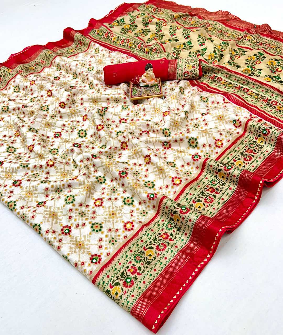 Ynf Pashmina KESH729 ASHIKA Sarees Festive Collections Wholesale Leheriya Sarees Silk Sarees Sarees With Blouse Manufacturer- Kapda Export