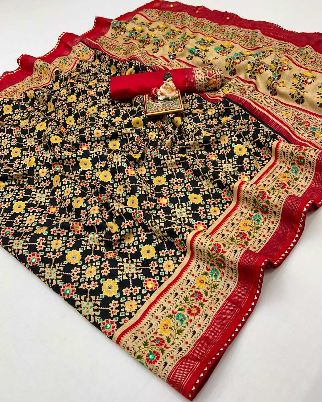 Ynf Pashmina KESH729 ASHIKA Sarees Festive Collections Wholesale Leheriya Sarees Silk Sarees Sarees With Blouse Manufacturer- Kapda Export