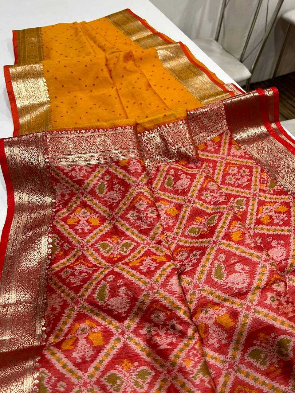 Ynf Patola Silk KESH488 Its Sarees Wholesale Designer Sarees Traditional Sarees Bandhani Sarees Manufacturer- Kapda Export