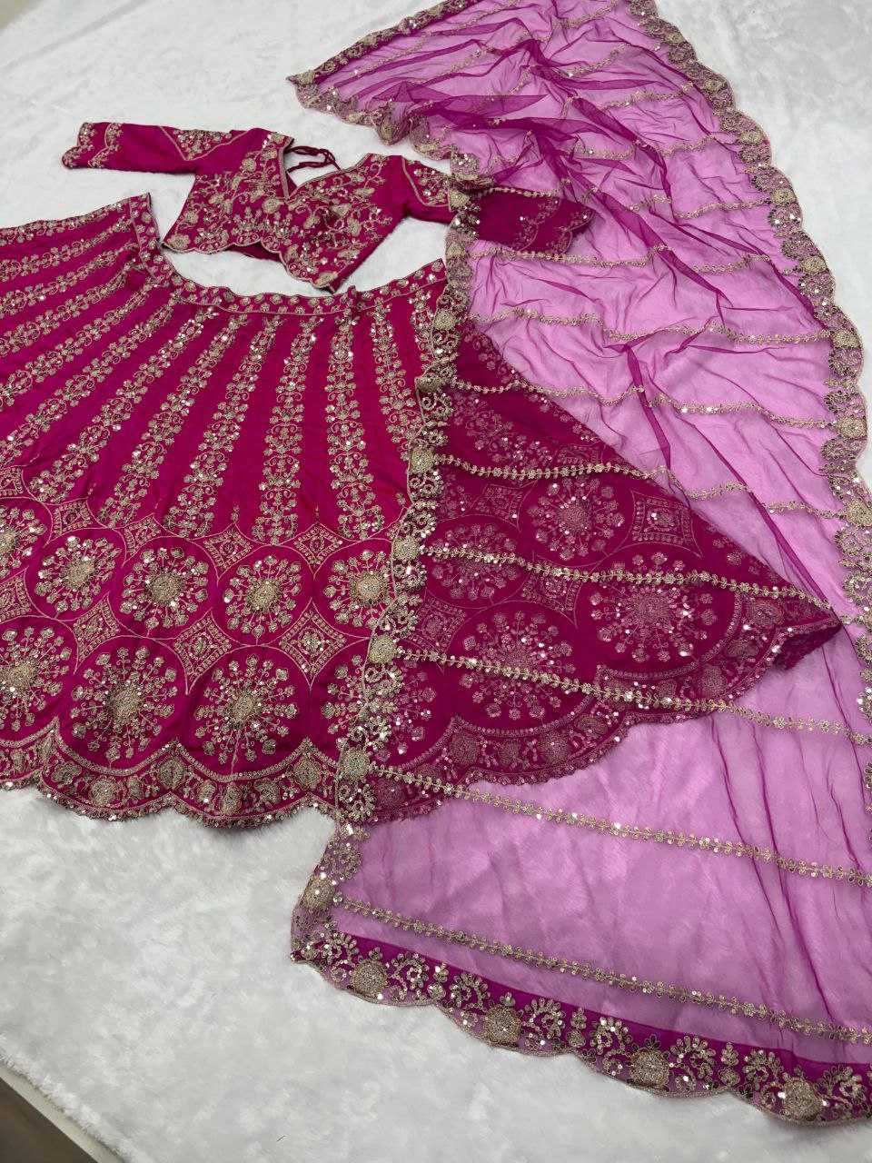Ynf Premium Silk KESH508 1113 Lehengas Wholesale Silk Lehenga Embroidered Lehenga Sequins Lehenga Manufacturer- Kapda Export
