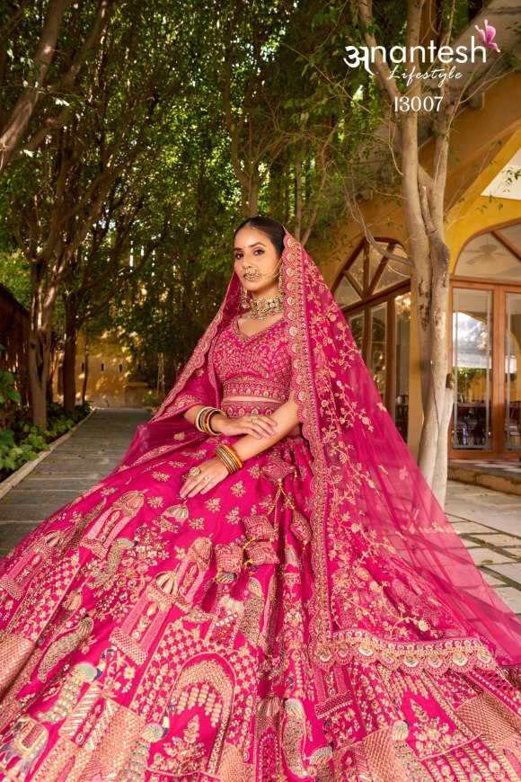 Ynf Premium Silk KESH530 ANANTESH WEDDING BRIDE VOL. 3 13007 Lehengas Wholesale Bridal Lehenga Silk Lehenga Embroidered Lehenga Manufacturer- Kapda Export