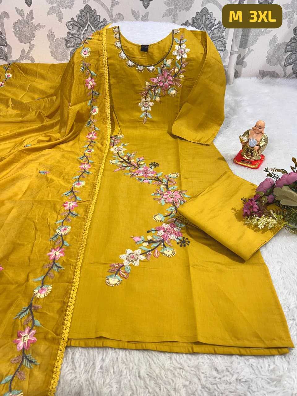 Ynf Premium Silk KESH594 SATISFACTION Kurti Couple Wear Wholesale Designer Kurtis Embroidered Kurtis Silk Kurtis Manufacturer- Kapda Export