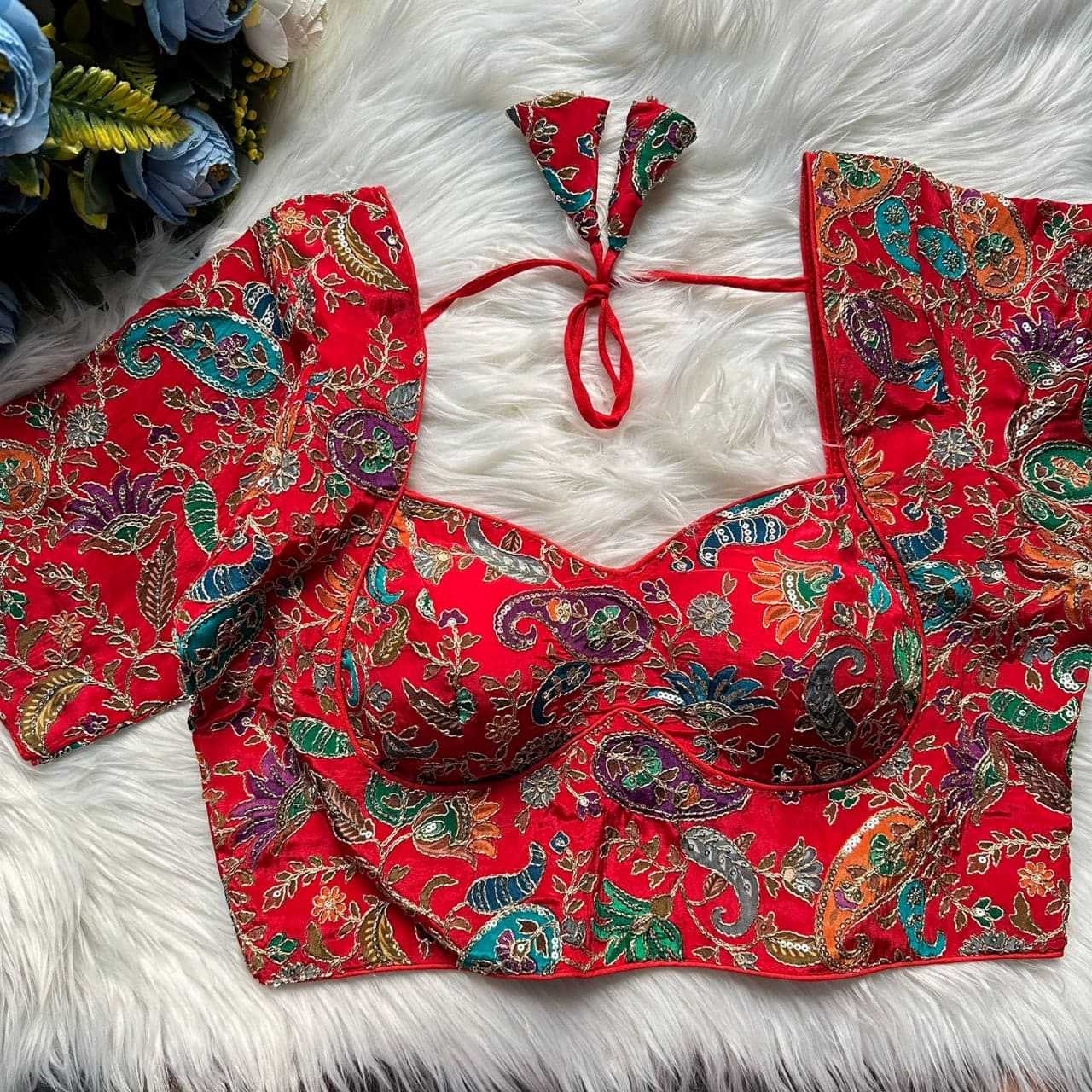 Ynf Pure Cotton KESH426 MUMTAZ BLOUSE Readymade Blouses Festive Collections Wholesale Printed Blouse Cotton Blouse Fashion Blouse Manufacturer- Kapda Export