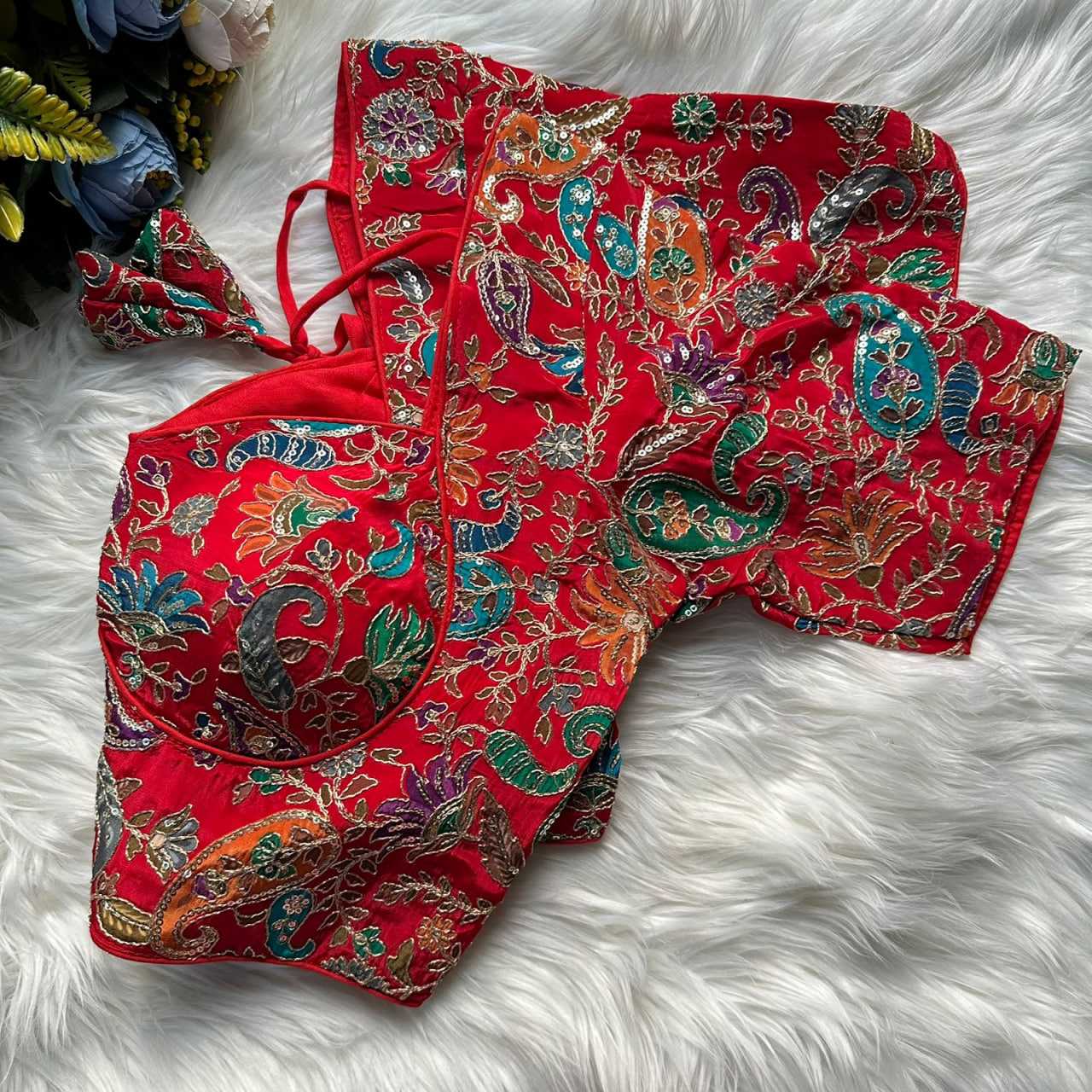 Ynf Pure Cotton KESH426 MUMTAZ BLOUSE Readymade Blouses Festive Collections Wholesale Printed Blouse Cotton Blouse Fashion Blouse Manufacturer- Kapda Export