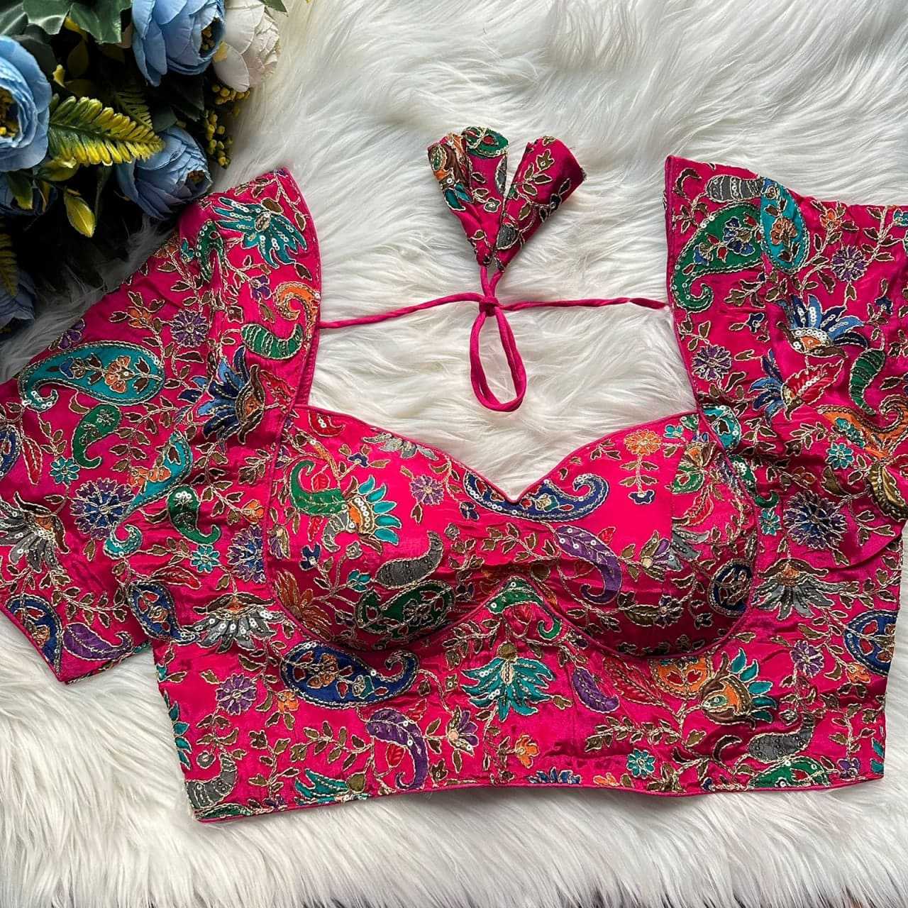 Ynf Pure Cotton KESH426 MUMTAZ BLOUSE Readymade Blouses Festive Collections Wholesale Printed Blouse Cotton Blouse Fashion Blouse Manufacturer- Kapda Export