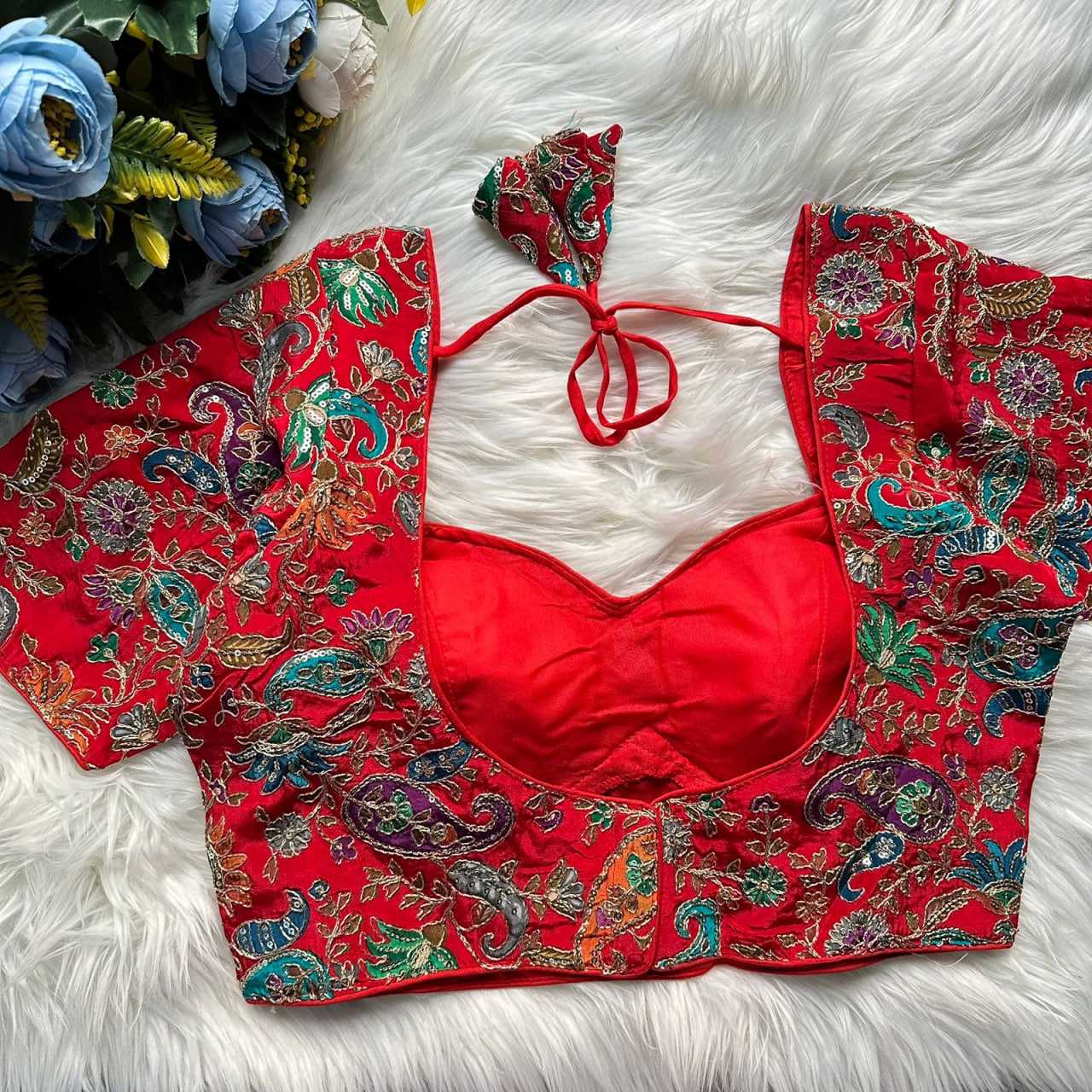 Ynf Pure Cotton KESH426 MUMTAZ BLOUSE Readymade Blouses Festive Collections Wholesale Printed Blouse Cotton Blouse Fashion Blouse Manufacturer- Kapda Export