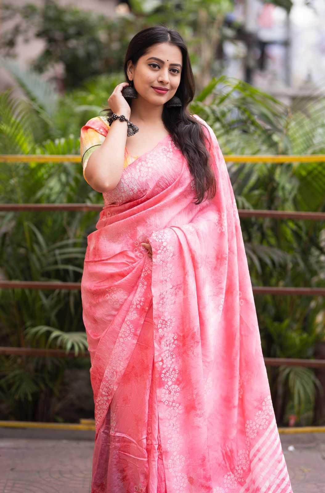 Ynf Pure Cotton KESH433 342 Sarees Wholesale Chanderi Sarees Hand Work Sarees Bandhani Sarees Manufacturer- Kapda Export