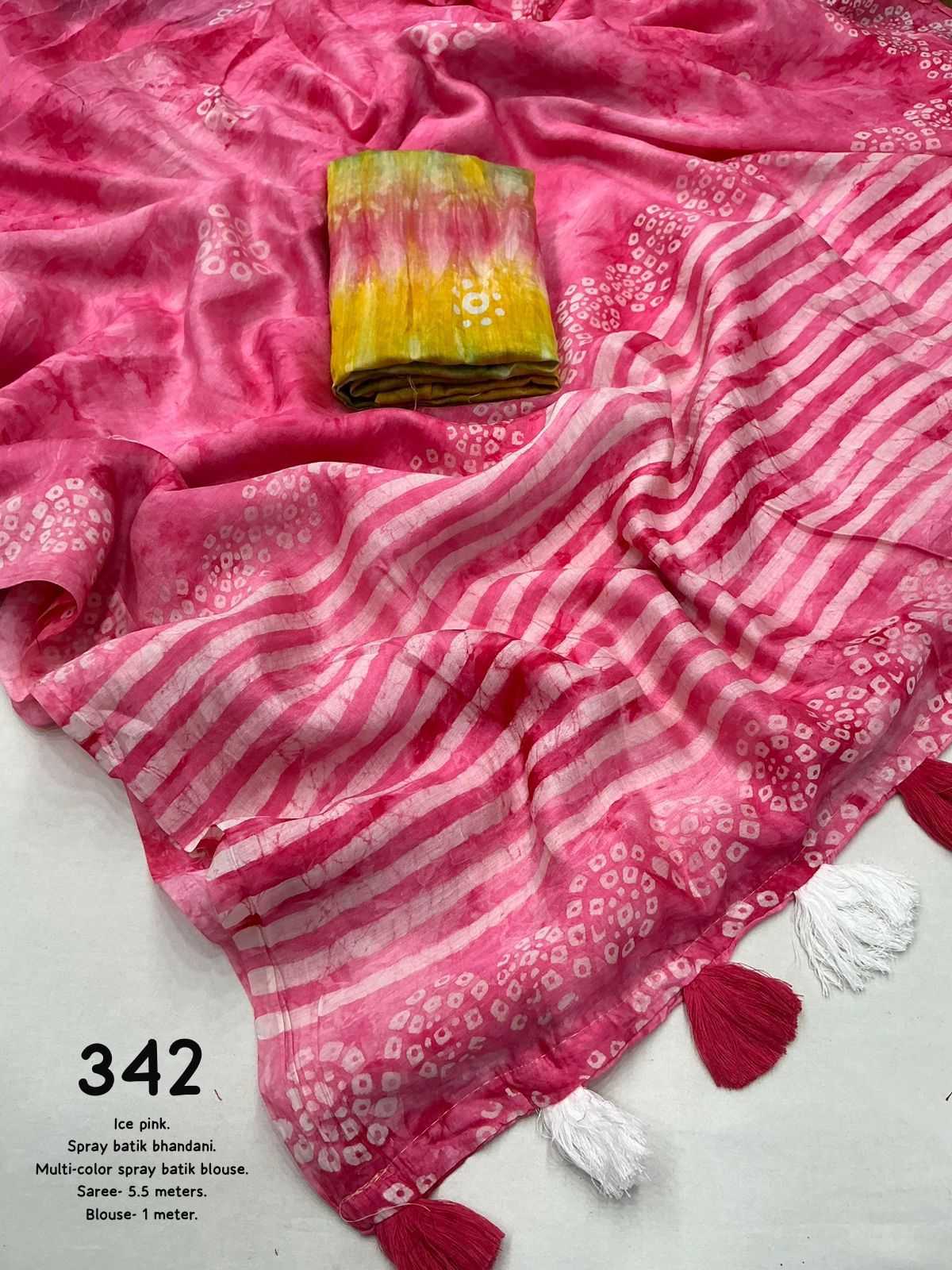 Ynf Pure Cotton KESH433 342 Sarees Wholesale Chanderi Sarees Hand Work Sarees Bandhani Sarees Manufacturer- Kapda Export