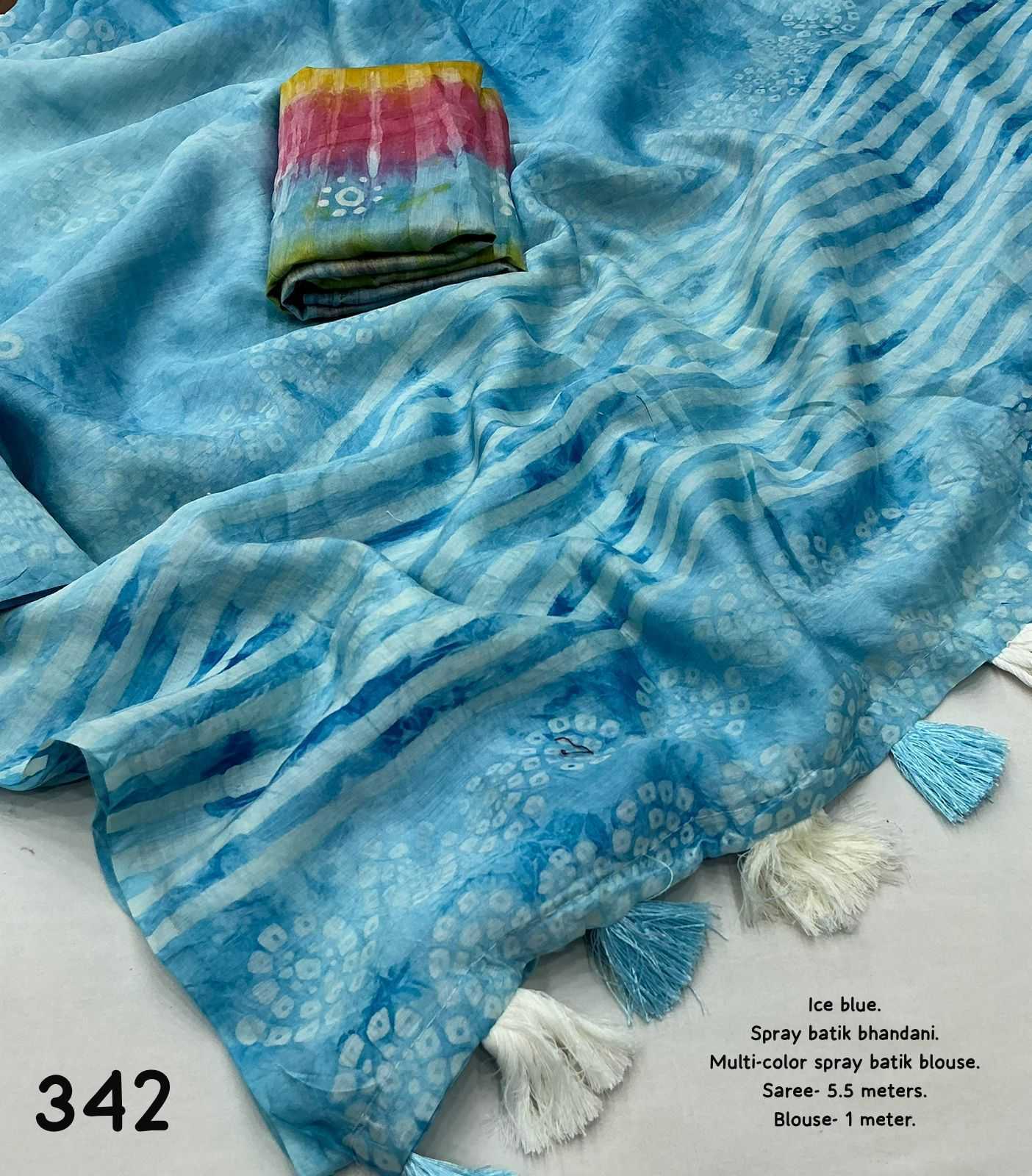 Ynf Pure Cotton KESH433 342 Sarees Wholesale Chanderi Sarees Hand Work Sarees Bandhani Sarees Manufacturer- Kapda Export